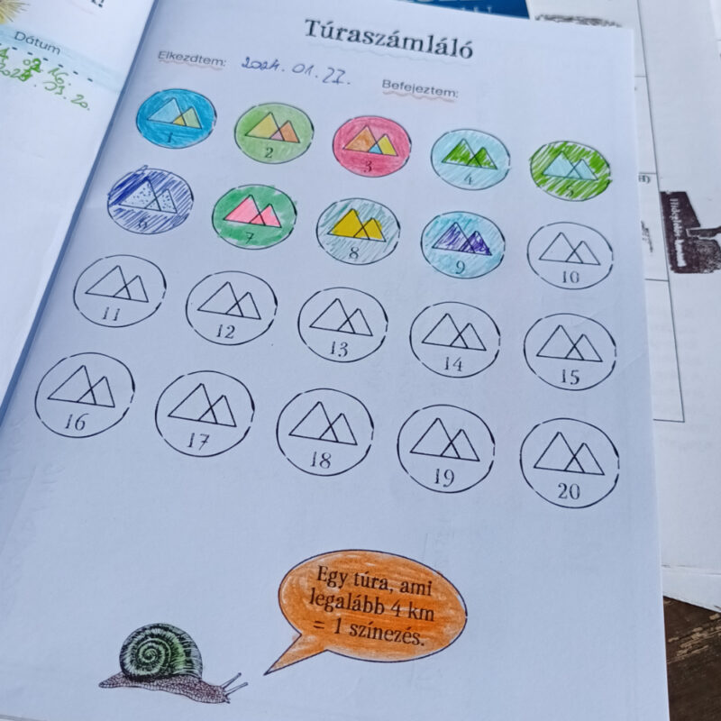 Túranapló ajándék jelvénnyel